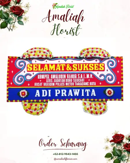 Papan Bunga Ucapan Selamat Sumberanom